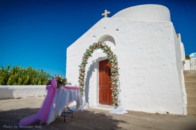 Венчание в Греции: Часовня Святого Георгия, Линдос, Родос
