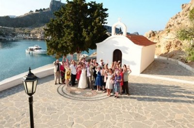 Венчание в Греции: Часовня Святого Павла, Линдос, Родос
