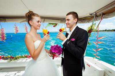 Свадебная церемония на яхте