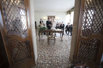 Свадьба в Венеции в муниципалитете Palazzo Cavalli