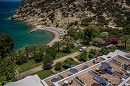 Панорама на оборудованном газоне или участок пляжа при отеле, Агиос Николаос