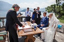 Свадьба на озере Комо: церемония в парке Тремеццо