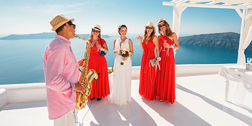 фото свадьбы в Греции